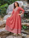 Encounter Vol 10 By Blue Hills Foil Printed Long Anarkali Kurtis Wholesale Shop In Surat